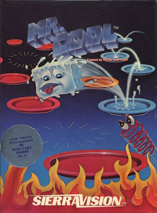 Mr. Cool box art for Atari 400