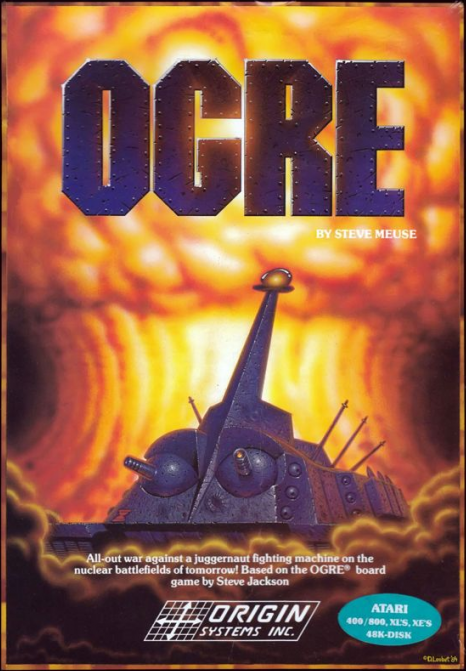 Ogre box art for Atari 400