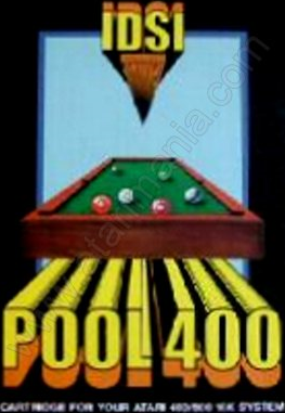 Pool 400 box art for Atari 400