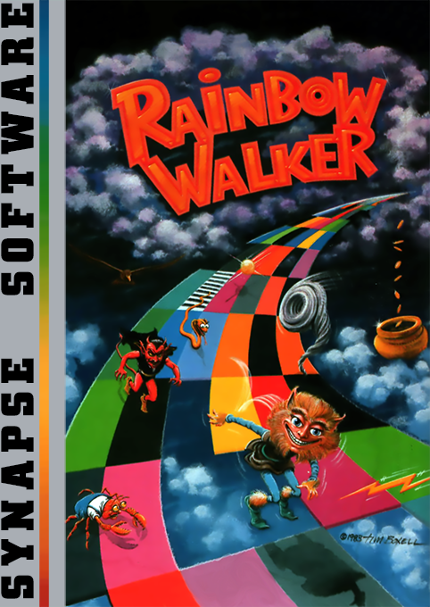 Rainbow Walker box art for Atari 400