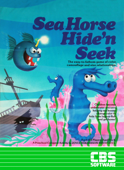 Sea Horse Hide'n Seek box art for Atari 400