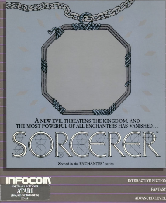 Sorcerer box art for Atari 400