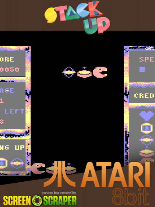 Stack Up box art for Atari 400