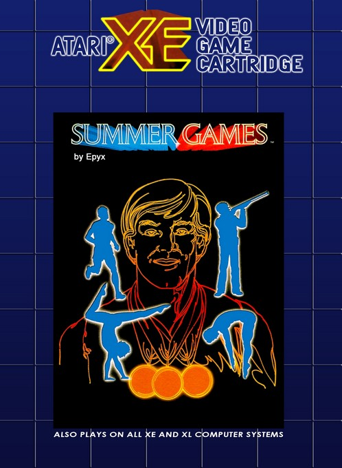 Summer Games box art for Atari XE