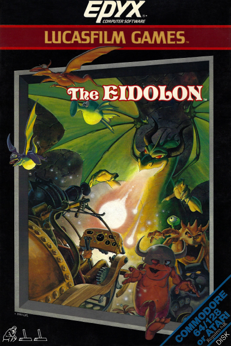 The Eidolon box art for Atari 400