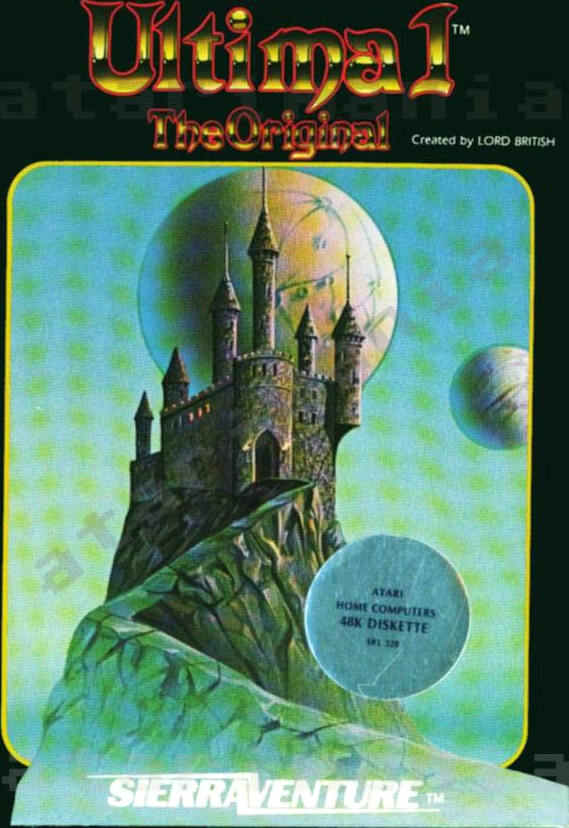 Ultima box art for Atari 400