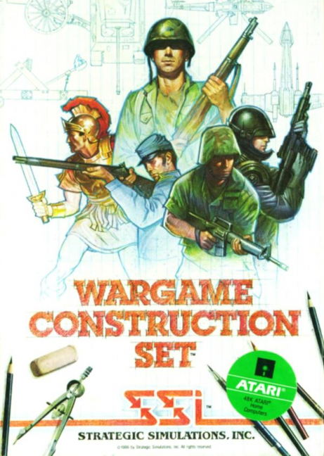 Wargame Construction Set box art for Atari 400