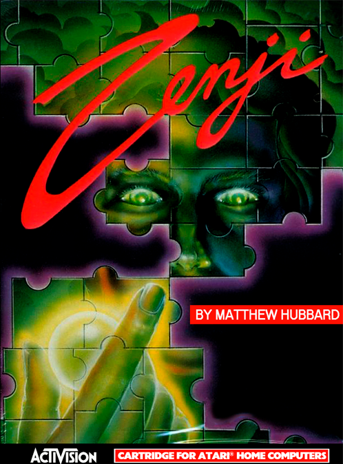 Zenji box art for Atari 400