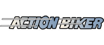 Action Biker logo for Atari 400