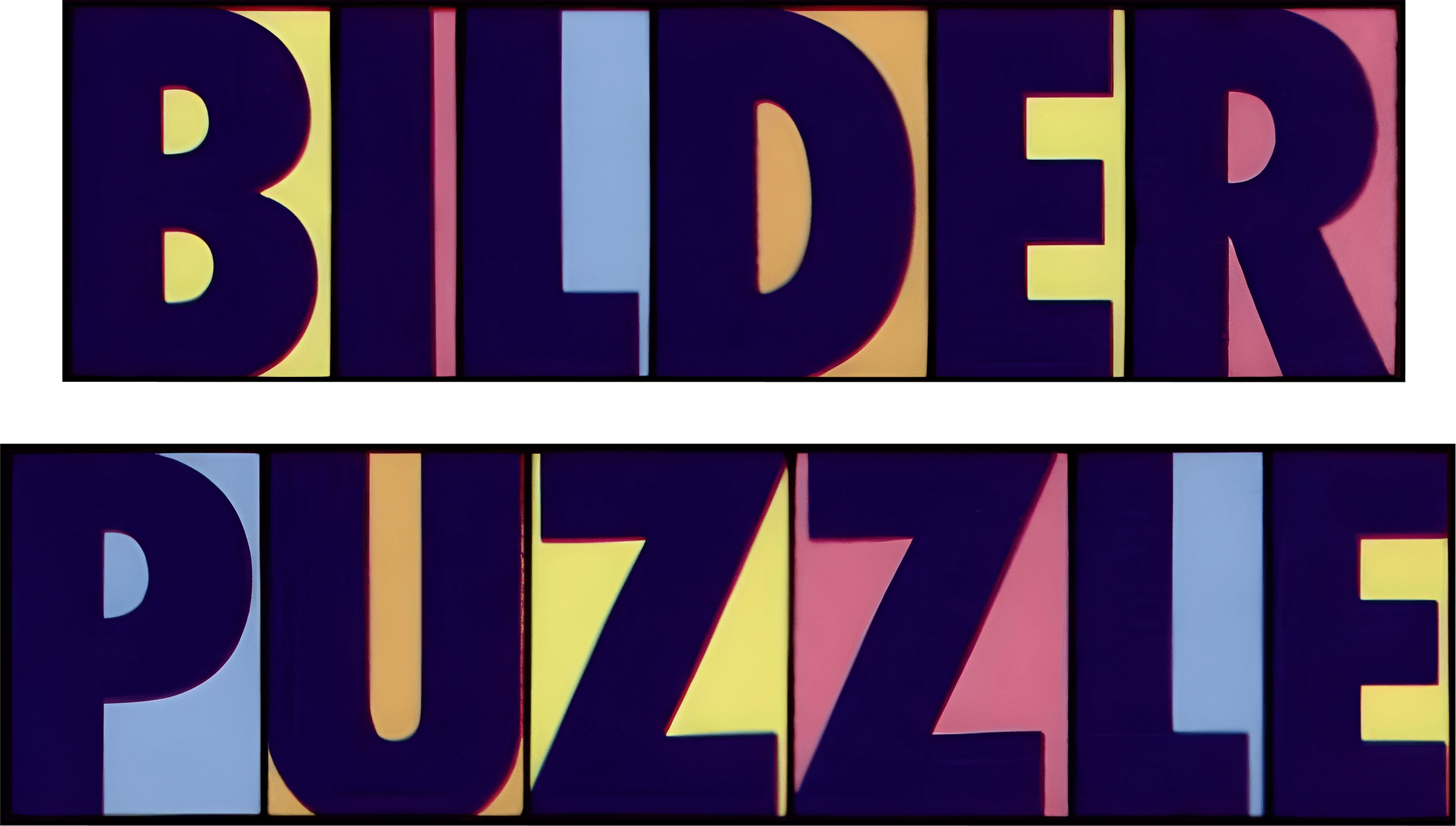 Bilder Puzzle logo for Atari 400