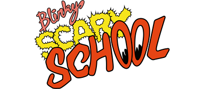 Blinky's Scary School logo for Atari 400