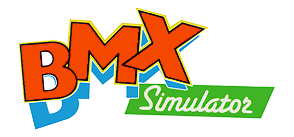 BMX Simulator logo for Atari 400