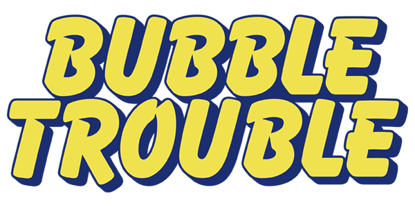 Bubble Trouble logo for Atari 400
