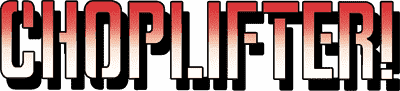 Choplifter logo for Atari 400
