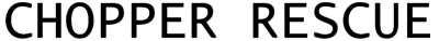 Chopper Rescue logo for Atari 400