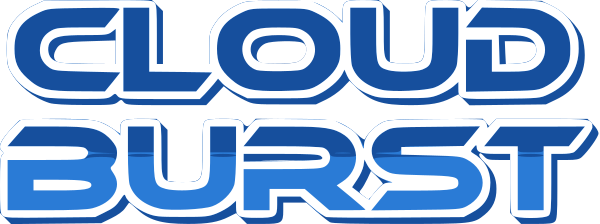 Cloudburst logo for Atari 400