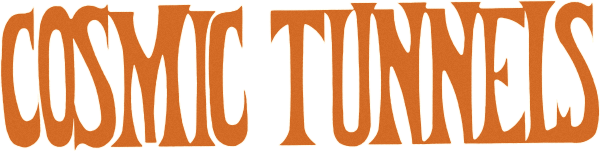 Cosmic Tunnels logo for Atari 400