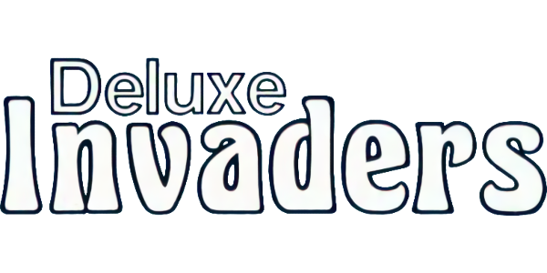 Deluxe Invaders logo for Atari 400
