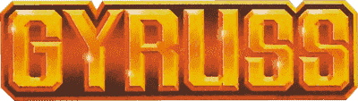 Gyruss logo for Atari 400