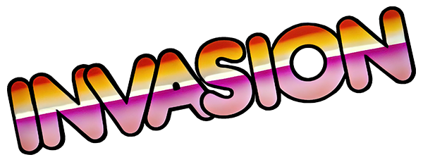 Invasion logo for Atari 400