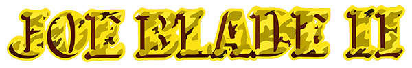 Joe Blade II logo for Atari 400