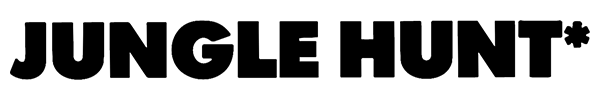 Jungle Hunt logo for Atari 400