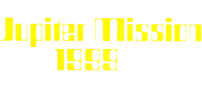 Jupiter Mission 1999 logo for Atari 400