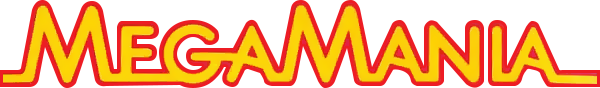 Megamania logo for Atari 400