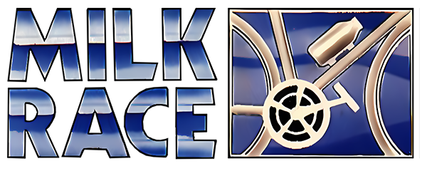 Milk Race logo for Atari 400