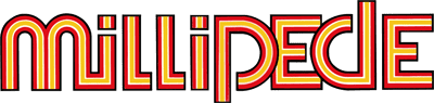 Millipede logo for Atari 400