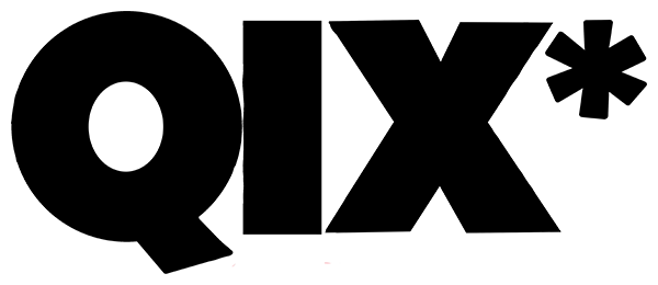 Qix logo for Atari 400