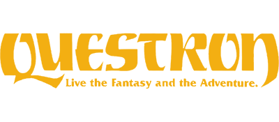 Questron logo for Atari 400
