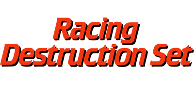 Racing Destruction Set logo for Atari 400