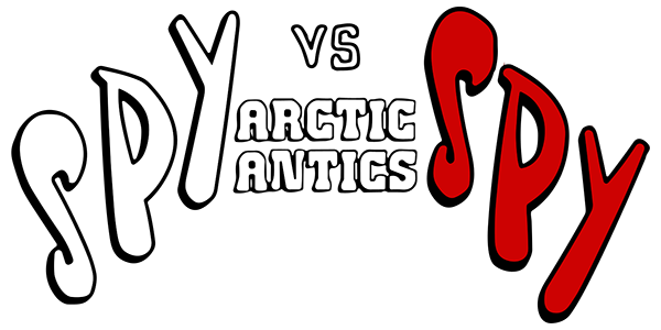 Spy vs Spy: Arctic Antics logo for Atari 400