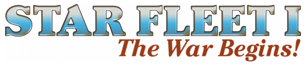 Star Fleet I: The War Begins logo for Atari 400