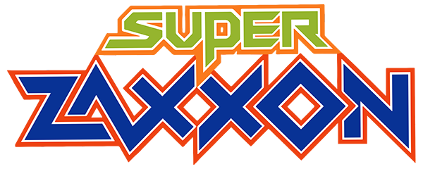 Super Zaxxon logo for Atari 400