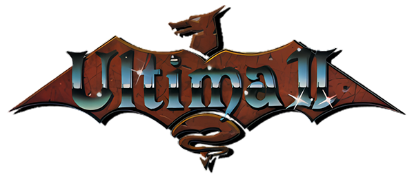 Ultima II: Revenge of the Enchantress logo for Atari 400