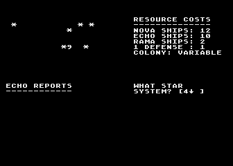 Andromeda Conquest screenshot 2 for Atari 400