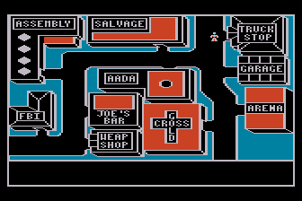 Autoduel screenshot 3 for Atari 400