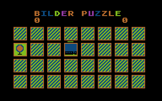 Bilder Puzzle screenshot 2 for Atari 400