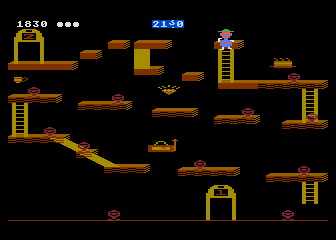 Bounty Bob Strikes Back back cover for Atari 400