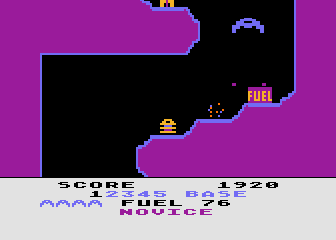 Caverns of Mars screenshot 3 for Atari 400