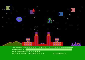 Cosmic Tunnels screenshot 2 for Atari 400