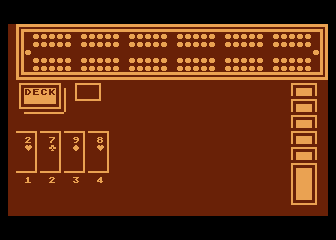 Cribbage & Dominoes screenshot 2 for Atari 400