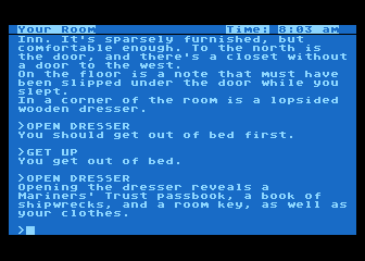 Cutthroats screenshot 2 for Atari 400