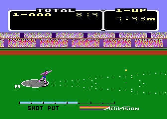 Decathlon screenshot 3 for Atari 400