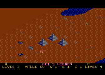 Desert Falcon screenshot 3 for Atari XE