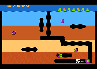 Dig Dug screenshot 3 for Atari 400