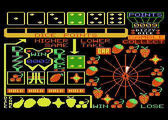 Dizzy Dice screenshot 2 for Atari 400