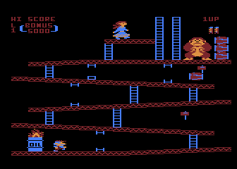 Donkey Kong screenshot 3 for Atari XE